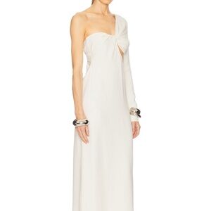 Chic One-Shoulder White Dress